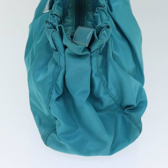 PRADA Nylon 2 Way Hand Bag Turquoise Blue Auth 80110 - Picture 3 of 16